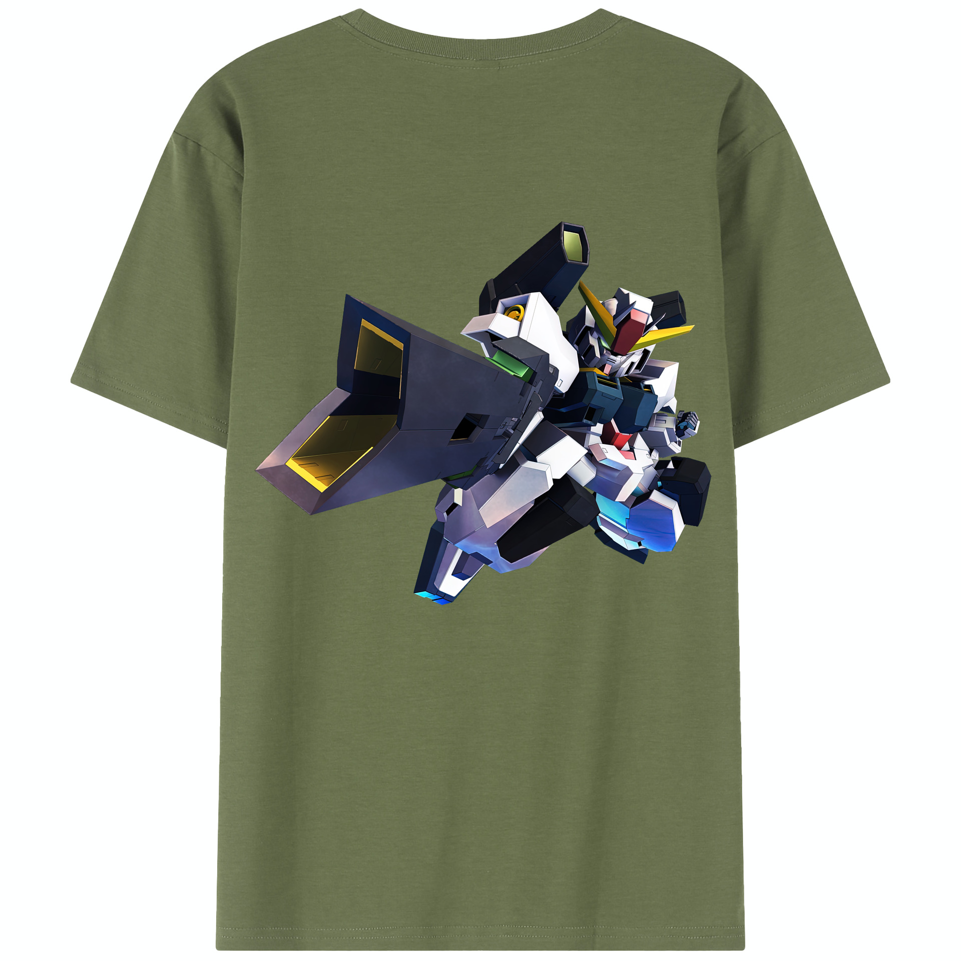 （画像用） 機動戦士ガンダム Mobile Suit Gundam 綿100％半袖Tシャツ（背面プリント）